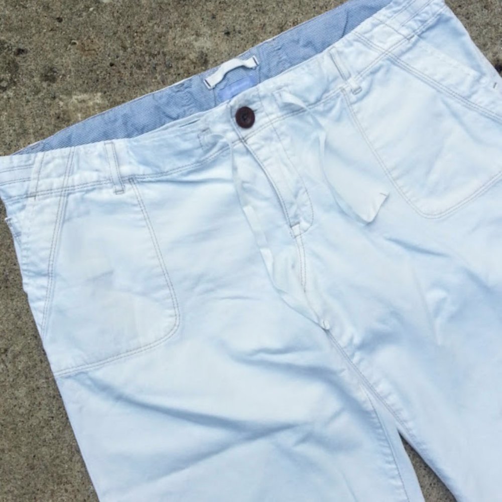 GAP Maternity roll tab white jeans size 10 NWOT